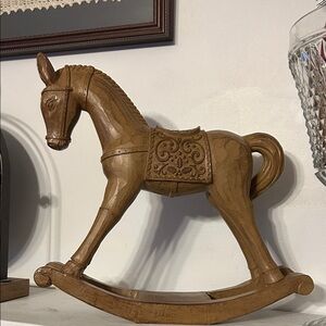 Wooden Rocking Horse Decor viral CVS